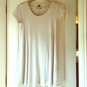 Cream ribbed forever 21 swing dress